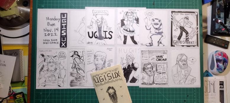 An in-progress zine by Ugis Berzins.