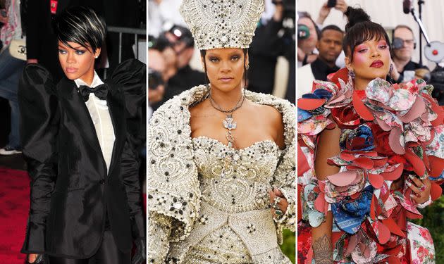 Three of Rihanna's headline-grabbing Met Ball looks