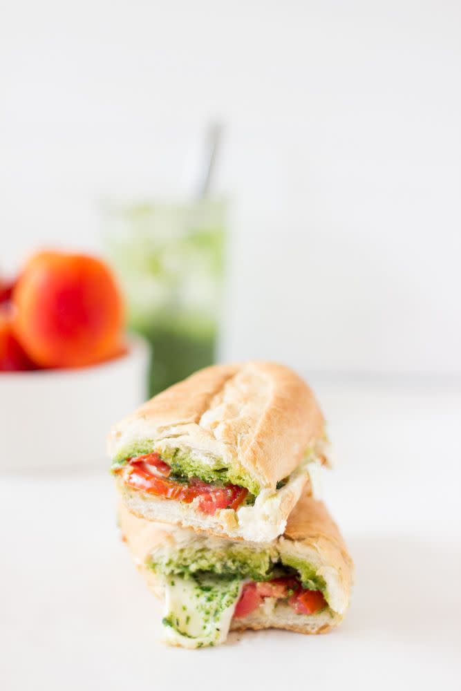 Caprese Sandwich with Parsley Pesto