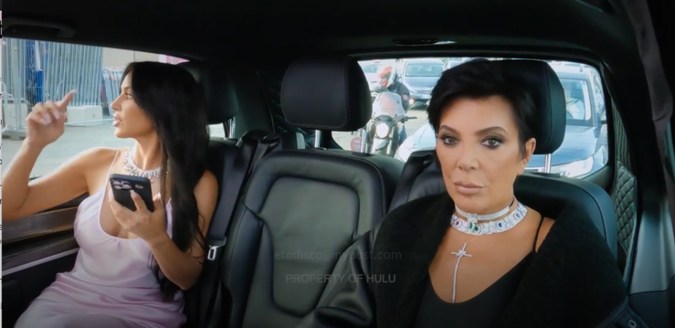 Kim Kardashian and Kris Jenner in “The Kardashians.” Hulu