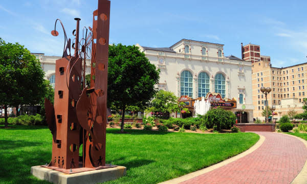 USA Indiana South Bend Morris Performing Arts Center Sculpture 1921