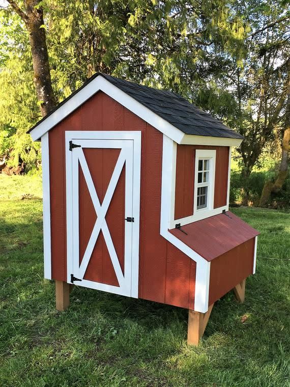 Red Barn Chicken Coop Plans