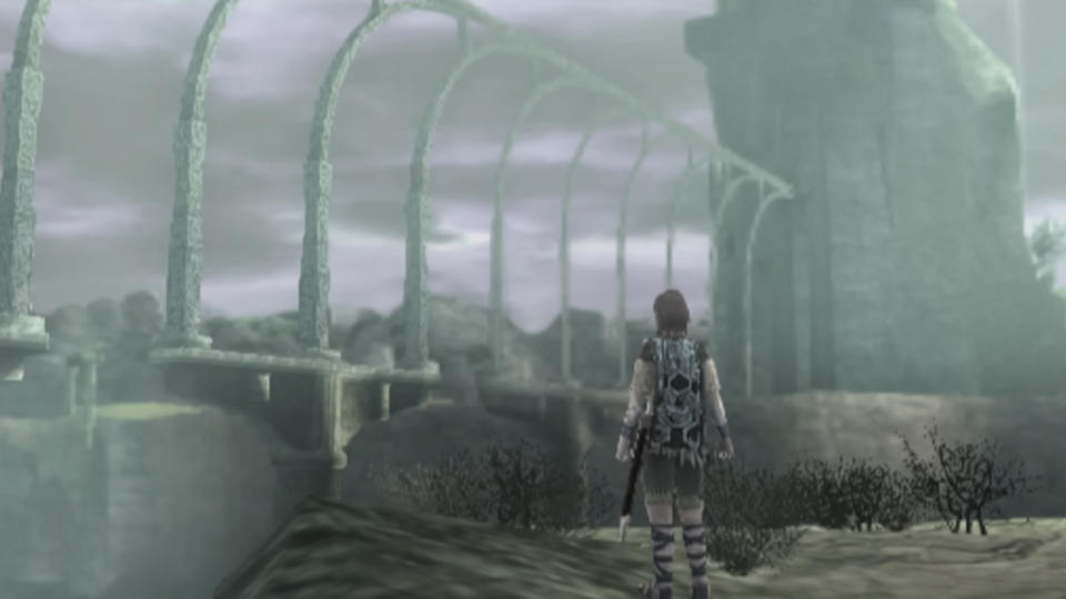 A screenshot from Shadow of the Colossus