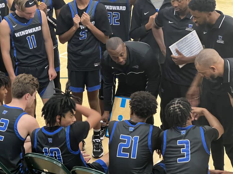 First-year coach DJ Gay guided Windward to a 56-50 win over St. Monica in his debut.