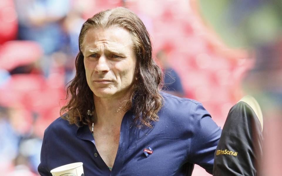 Wycombe boss Gareth Ainsworth before the Sky Bet League One Play-Off Final match between Sunderland and Wycombe Wanderers at Wembley Stadium on May 21, 2022 in London - GETTY IMAGES