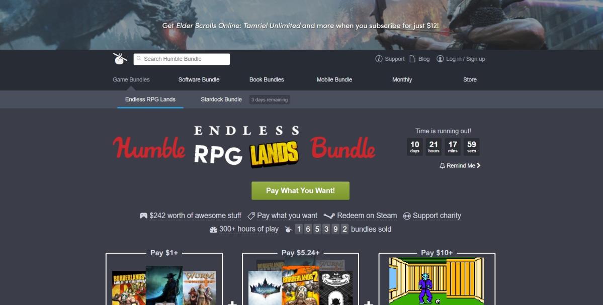 Humble Bundle  game bundles, book bundles, software bundles, and more