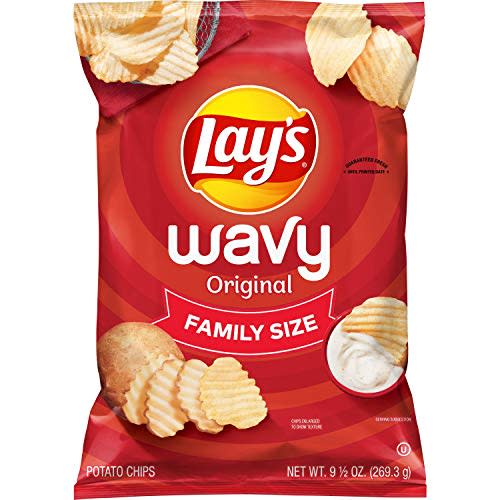 Wavy Lay's Potato Chips, Wavy Original, 9.5 Ounce