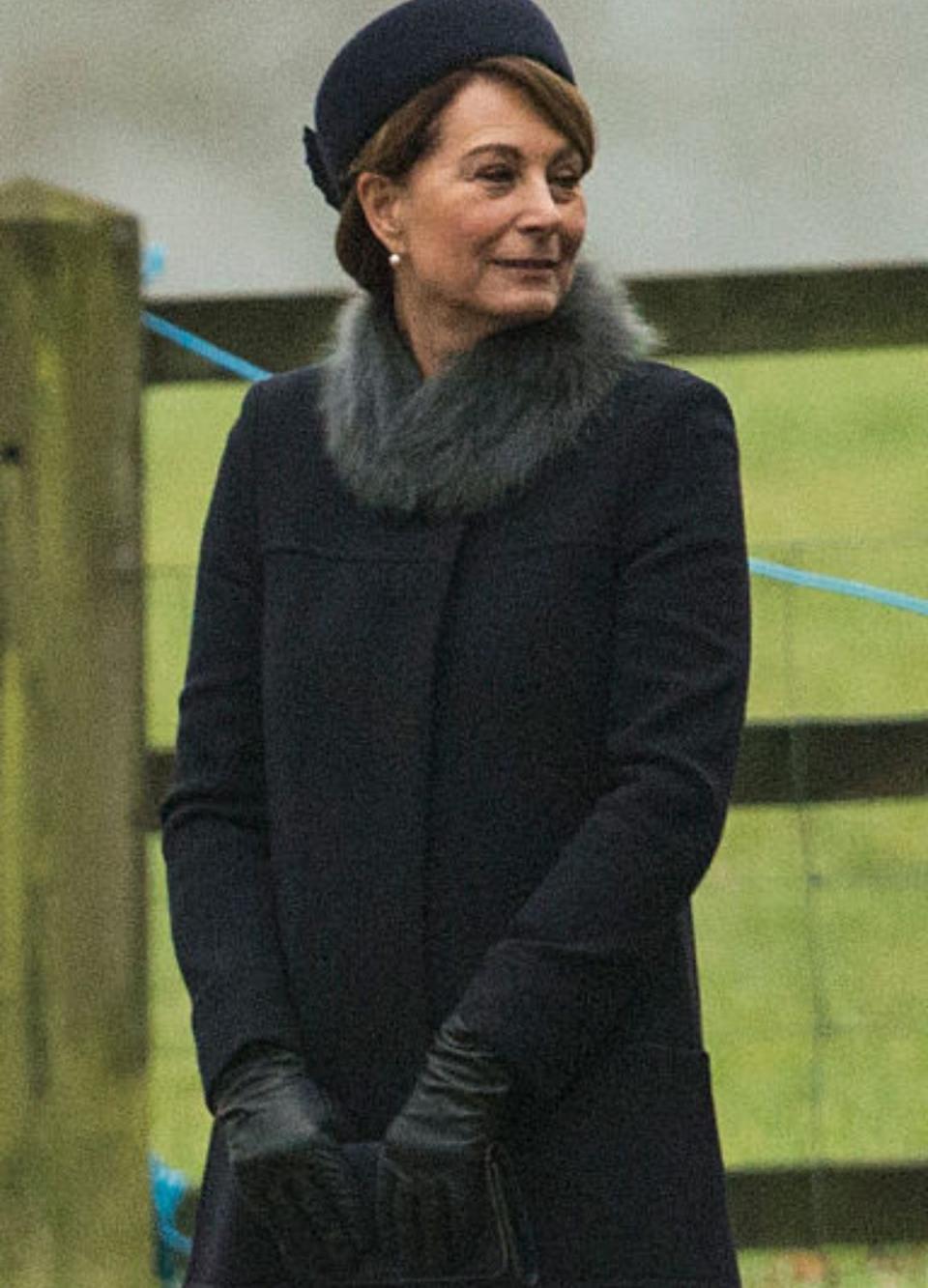 Carole Middleton at Sandringham, 2017