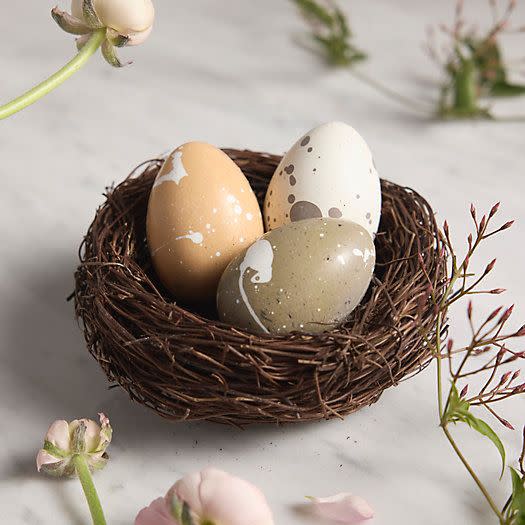 11) Neutral Chocolate Eggs in a Nest