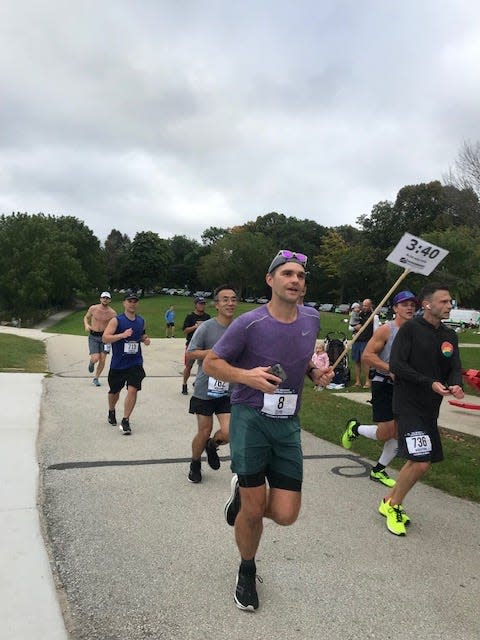 Runners compete in the Not Lakefront Marathon on Oct. 2