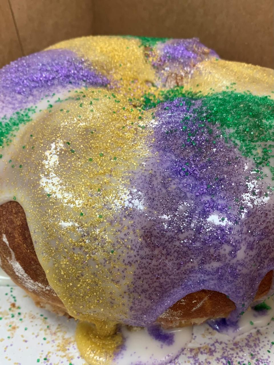 Carrington's Catering will be taking special orders for King Cakes. Each cream cheese-filled cake is about a 12-inch ring. Choose from flavors such as cherry, brown sugar cinnamon and apple.