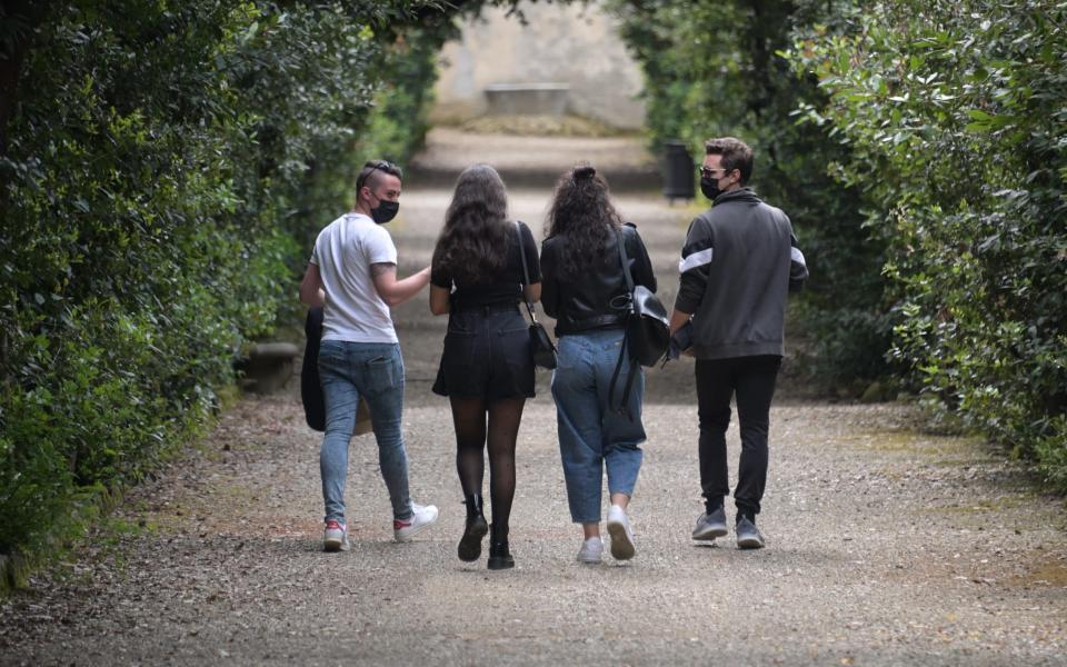 The Boboli Gardens reopened to visitors in Florence - Getty