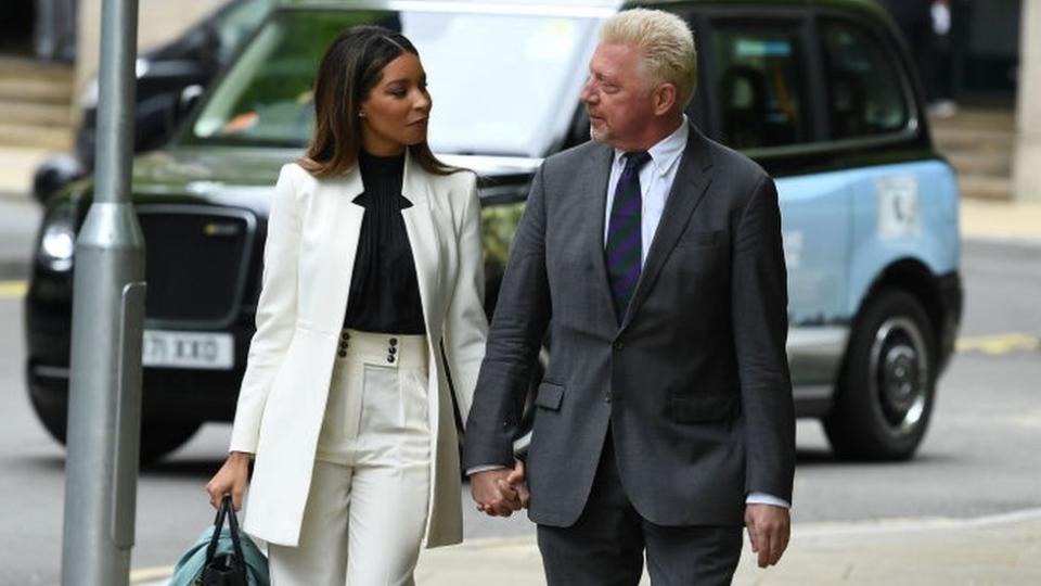 Boris Becker con su pareja Lilian