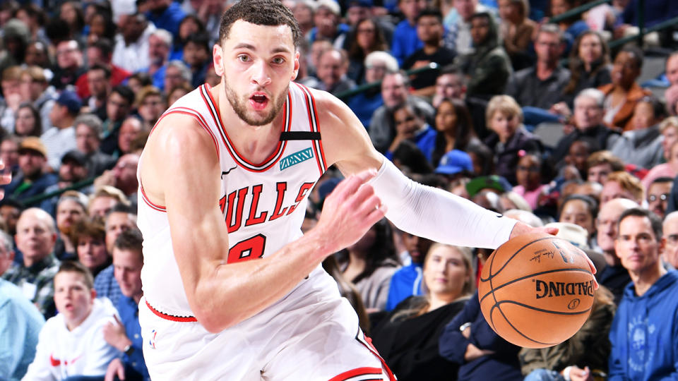 Zach LaVine, pictured playing for the Chicago Bulls, has done a better job of attacking the basket in recent matchups.