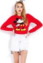 <div class="caption-credit">Photo by: Forever 21</div><div class="caption-title">Cropped Mickey Mouse Sweater</div>Super cute knit sweater featuring Mickey Mouse! Perfect color for the holidays! <i><br> <a rel="nofollow noopener" href="http://www.forever21.com/Product/Product.aspx?BR=f21&Category=Promo-Mickey-Co-Collection&ProductID=2000065915&VariantID=" target="_blank" data-ylk="slk:Buy it for $10.80 at Forever 21;elm:context_link;itc:0;sec:content-canvas" class="link ">Buy it for $10.80 at Forever 21</a></i> <br> <b><i><a rel="nofollow noopener" href="http://www.babble.com/style/12-fashion-rules-you-should-totally-break/?cmp=ELP|bbl||YahooShine||InHouse|111513|VintageInspiredStyleAlertDisneyFashionDebutsatForever21||famE|" target="_blank" data-ylk="slk:Related: 12 fashion rules you should totally break;elm:context_link;itc:0;sec:content-canvas" class="link ">Related: 12 fashion rules you should totally break</a></i></b>