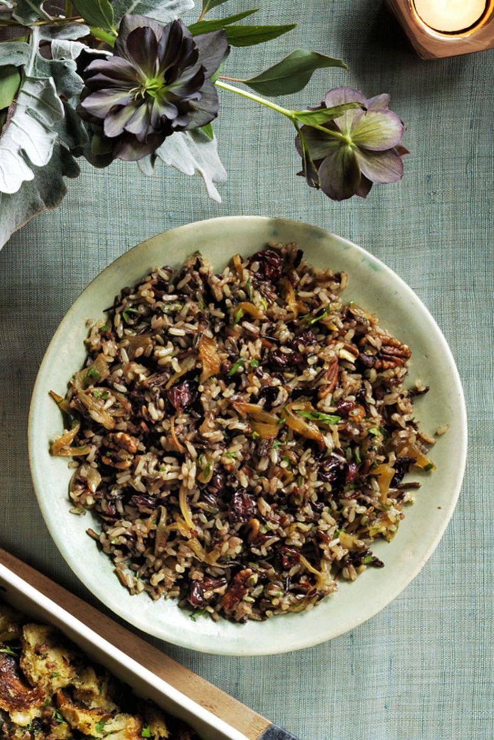 <p>A hint of cinnamon adds unexpected sweetness to this flavorful side that can be made in advance and served at room temp!</p><p><em><a href="https://www.womansday.com/food-recipes/food-drinks/recipes/a60485/wild-rice-and-cherry-pilaf-recipe/" rel="nofollow noopener" target="_blank" data-ylk="slk:Get the recipe from Woman's Day »;elm:context_link;itc:0;sec:content-canvas" class="link ">Get the recipe from Woman's Day »</a></em></p>