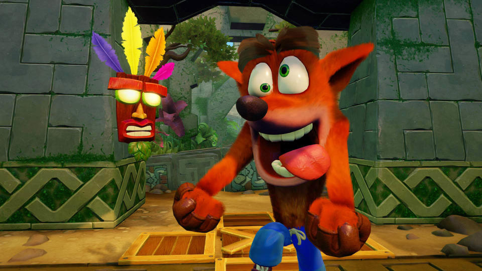 Crash Bandicoot is back.