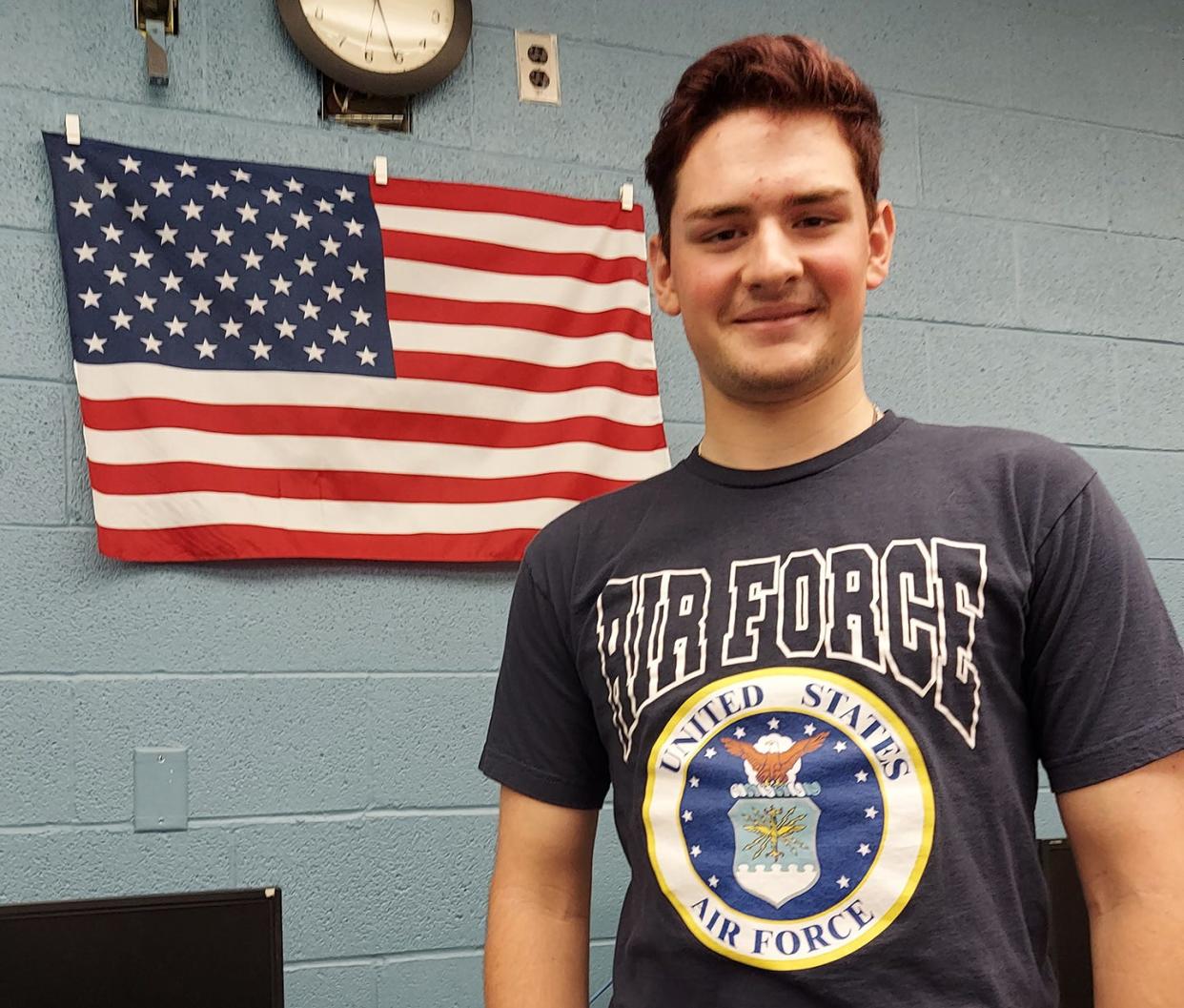 Monmouth-Roseville High School senior Andrew Gunn will depart for the Air Force Academy in late June.