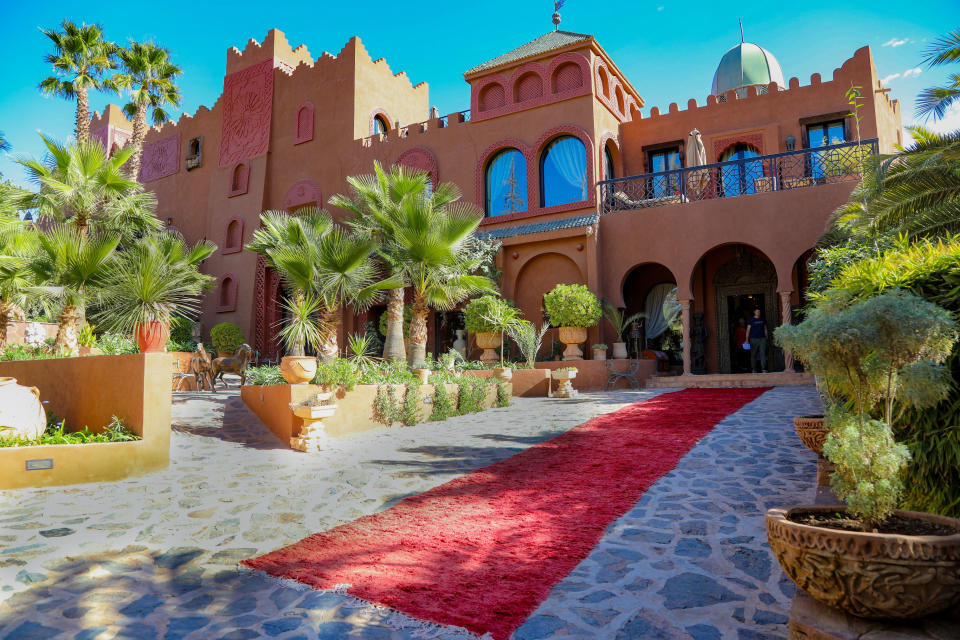 The stunning exterior of the Kasbah Tamadot.