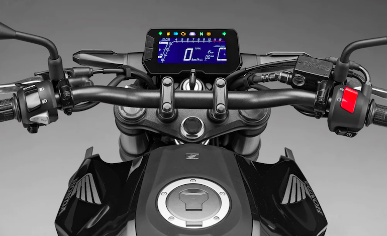 The LCD display on the CB300R