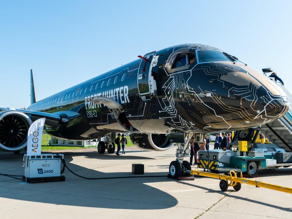 An Embraer E195-E2 aircraft - Embraer E195-E2