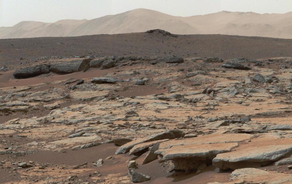 NASA's Curiosity Mars rover took this image of the remnants of an ancient freshwater lake (AFP/Getty Images)
