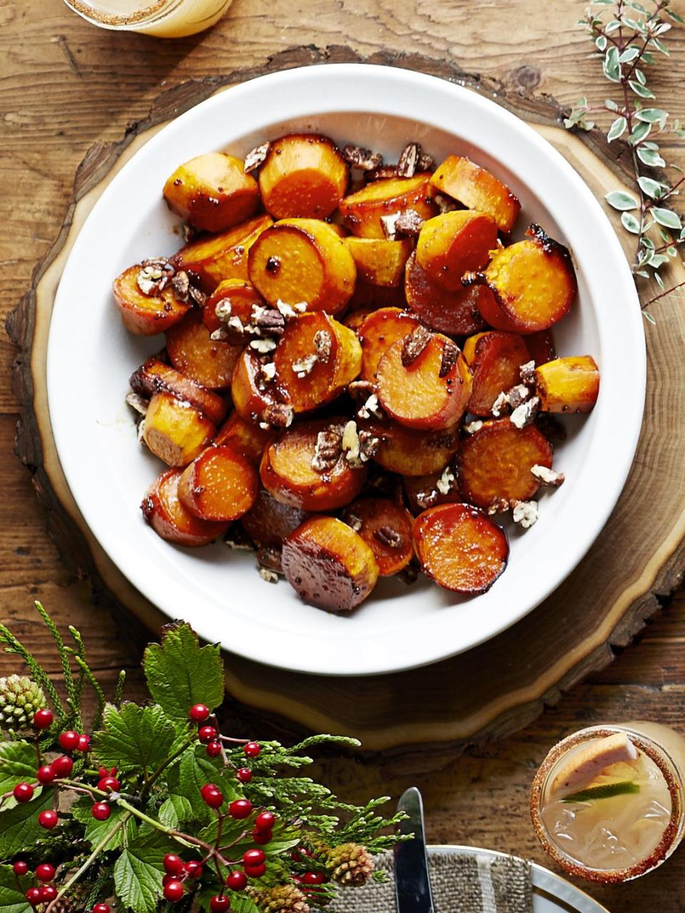 Sorghum-Glazed Sweet Potatoes