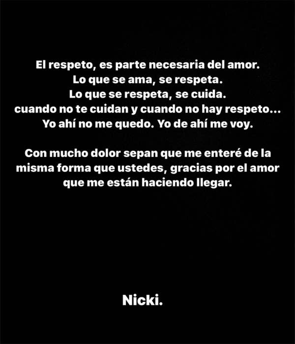 Nicki Nicole anuncia su ruptura con Peso Pluma