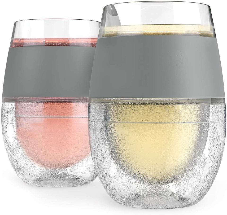 FREEZE Cooling Wine Glasses (Set of 2). Image via Amazon.