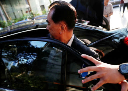 North Korean leader Kim Jong Un's de facto chief of staff, Kim Chang Son, gets in the car as he leaves from the Fullerton hotel in Singapore, June 9, 2018. REUTERS/Kim Kyung-Hoon