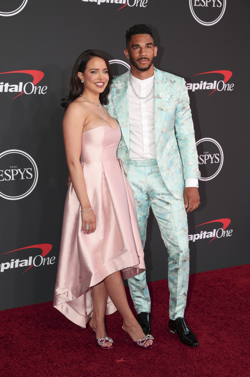 Mara Teigen and Evander Kane at The 2022 ESPYS held at the Dolby Theatre on July 20, 2022 in Los Angeles, California, USA. Photo by Christopher Polk/Variety. - Credit: Variety