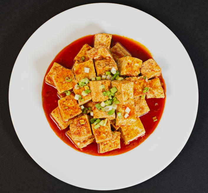 Spicy Tofu with red sauce. (Wheatfield / Getty Images/iStockphoto)