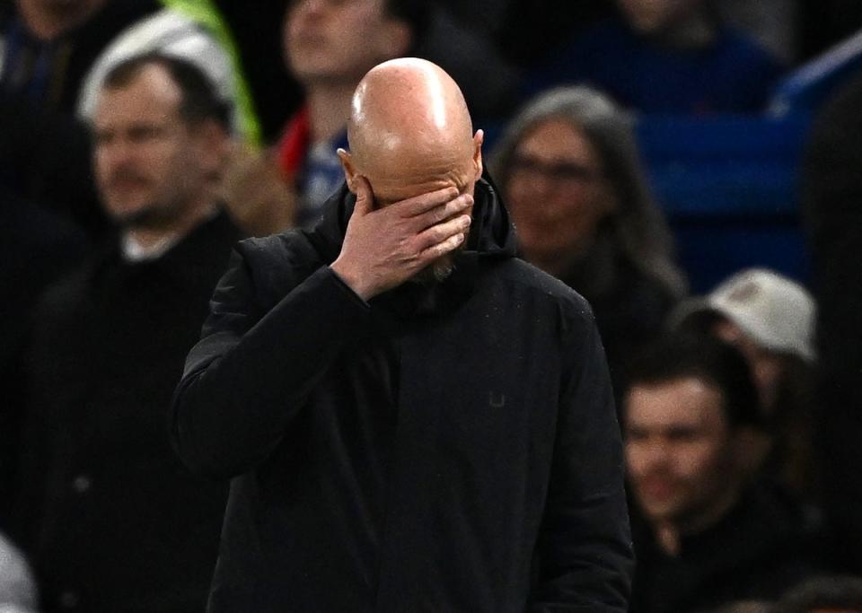 Another frustrating day at the office for Ten Hag (Reuters)