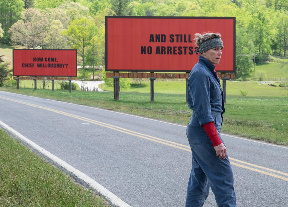 Beste Schauspielerin – Film: Frances McDormand (“Three Billboards Outside Ebbing, Missouri”)