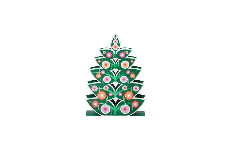 Retro Tree Holiday Card