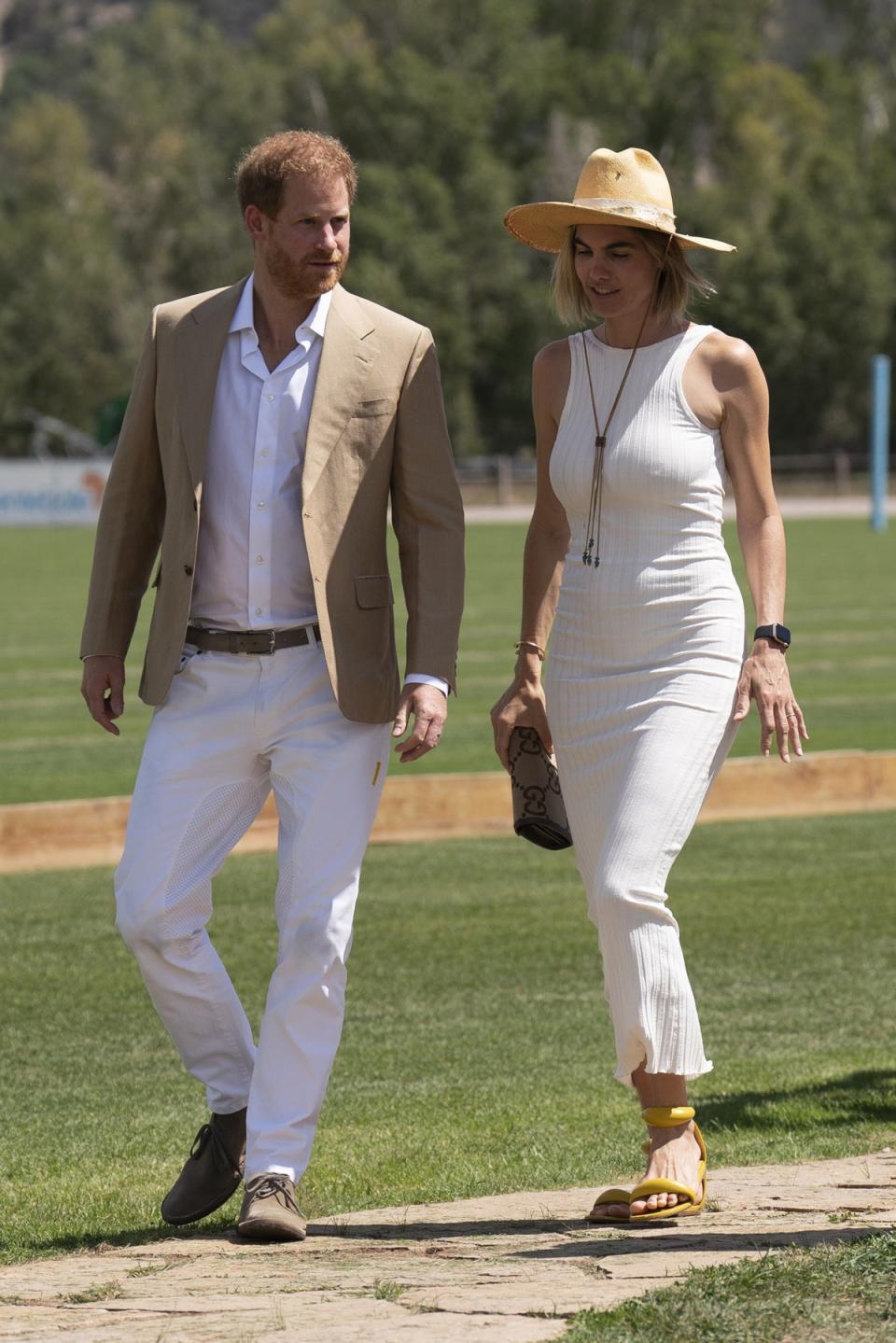 Nacho Figueras and his wife Delfina Blaquier (pictured) are good friends of the Sussexes (PA Wire)