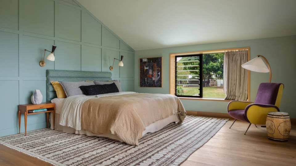The bedroom of the home for sale in Byron.