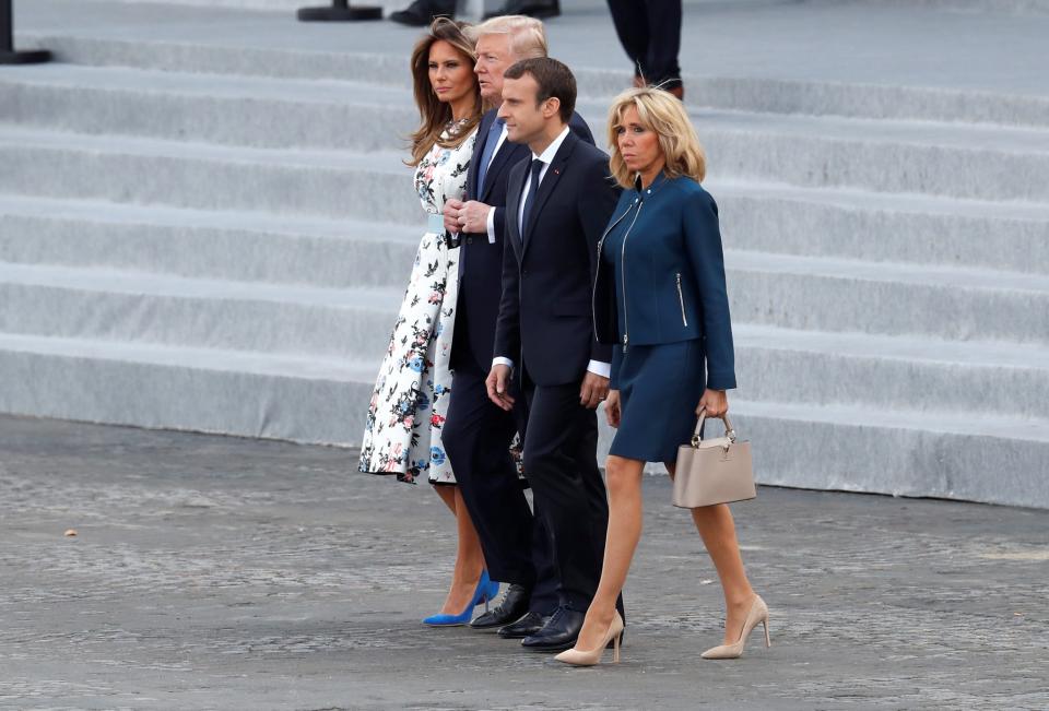 <p>El presidente Macron dijo delante de Donald Trump, que nada separará “jamás” a los dos países, que mantienen una amistad histórica. (Foto: Reuters) </p>