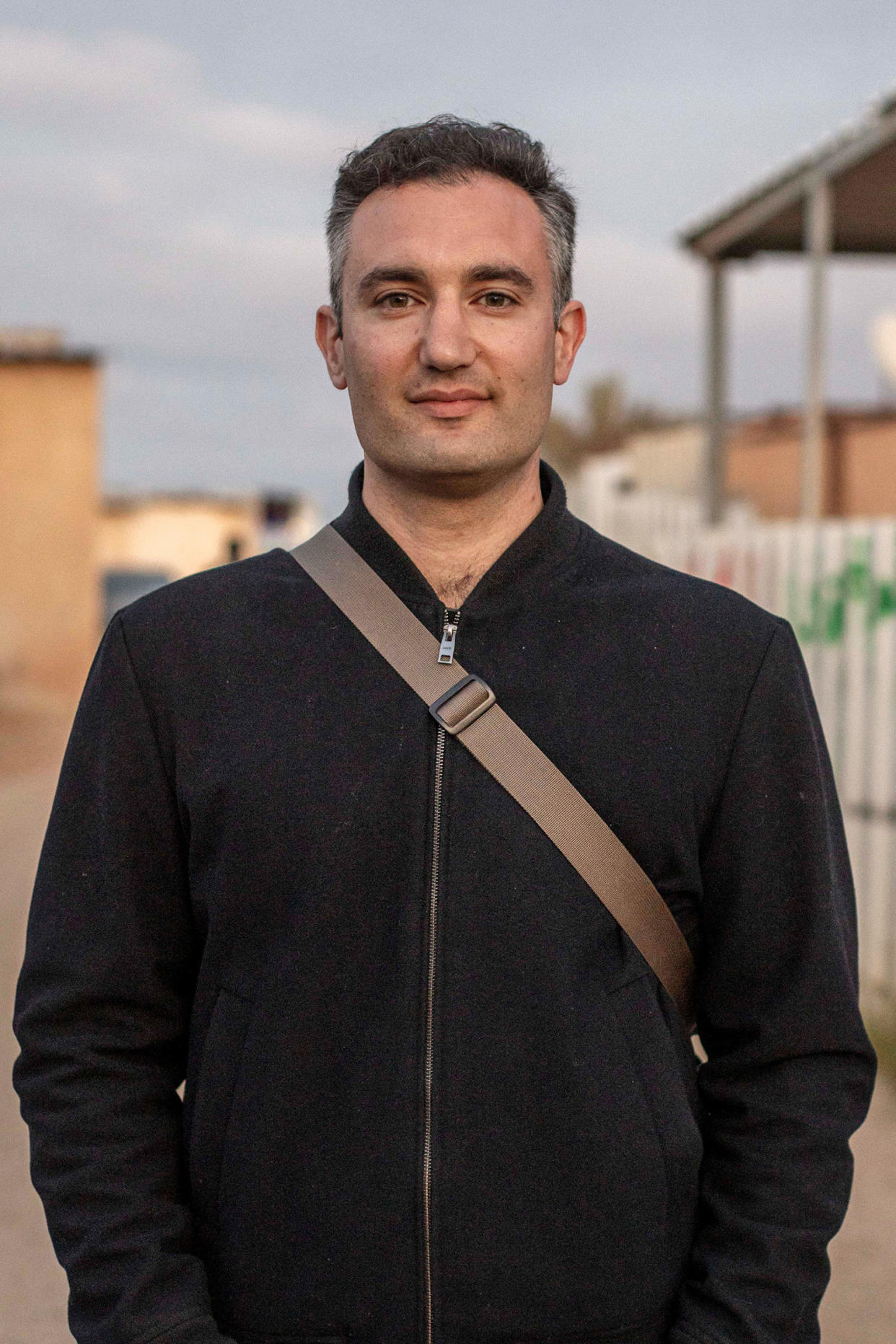 Gil Shohat poses for a photo. (Avishag Shaar-Yashuv for NBC News)