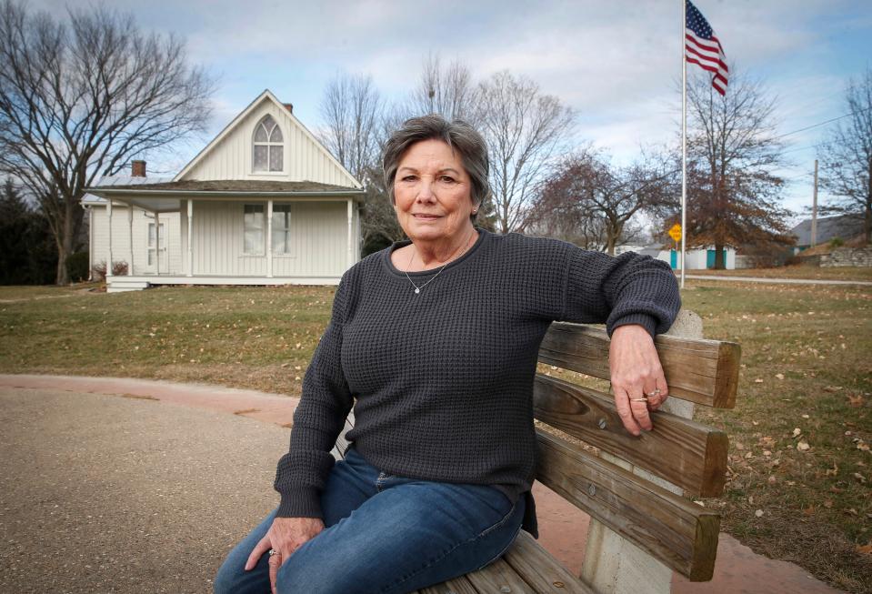 Donna Jeffrey, a lifelong resident of Eldon, Iowa, helped create an educational center at the American Gothic visitor center, which draws about 15,000 to 20,000 people annually.