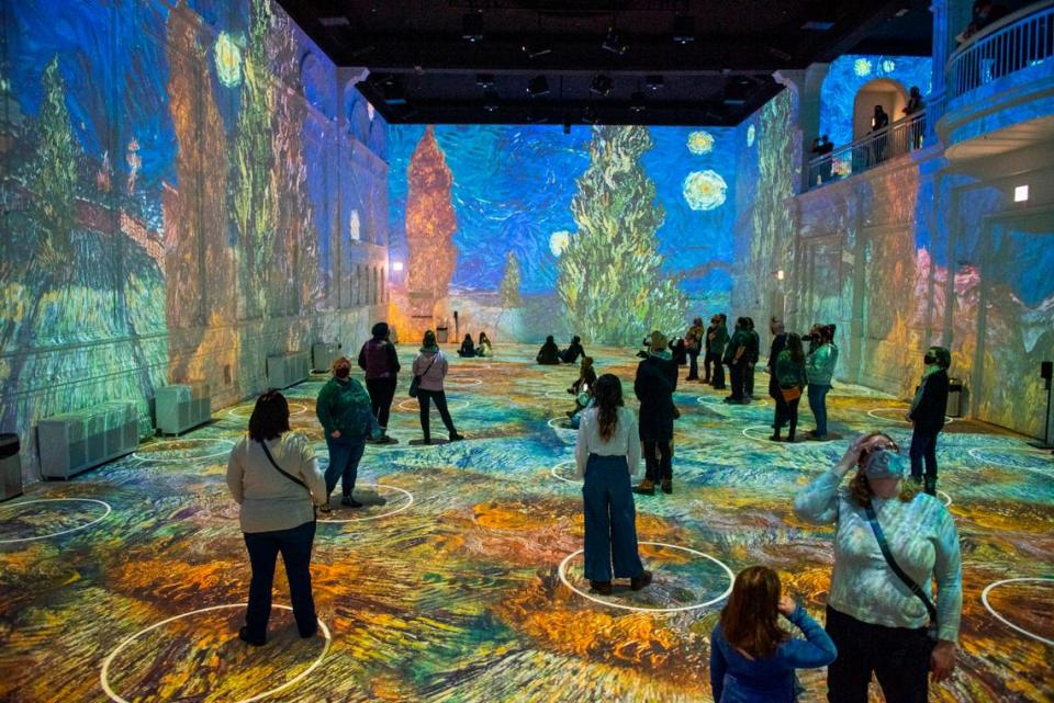 “Immersive Van Gogh” is scheduled to show in 19 U.S. cities this year, including Chicago (pictured) and Kansas City.