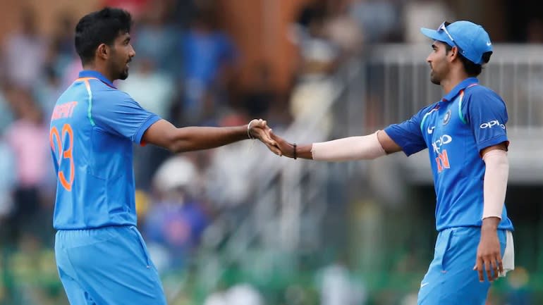 Jasprit Bumrah and Bhuvneshwar Kumar