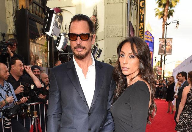 Late artist Chris Cornell with his wife Vicky at the premiere for 'The Promise' in Hollywood: Getty Images