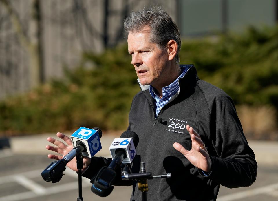 On just his second week on the job, Columbus Zoo and Aquarium president and CEO Tom Schmid spoke to media about the loss of accreditation by the Association of Zoos and Aquariums on Dec. 14, 2021. The AZA granted the Columbus Zoo accreditation again following an inspection in December, the zoo announced Monday.