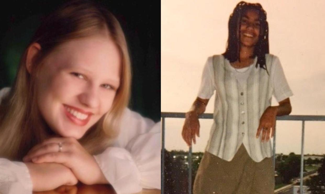 <span>Courtney Kosnik, left, and Sara Tasneem were married at ages 16 and 15, respectively. Now they are campaigning for an end to child marriage.</span><span>Composite: The Guardian/Sara Tasneem/Courtney Kosnik</span>