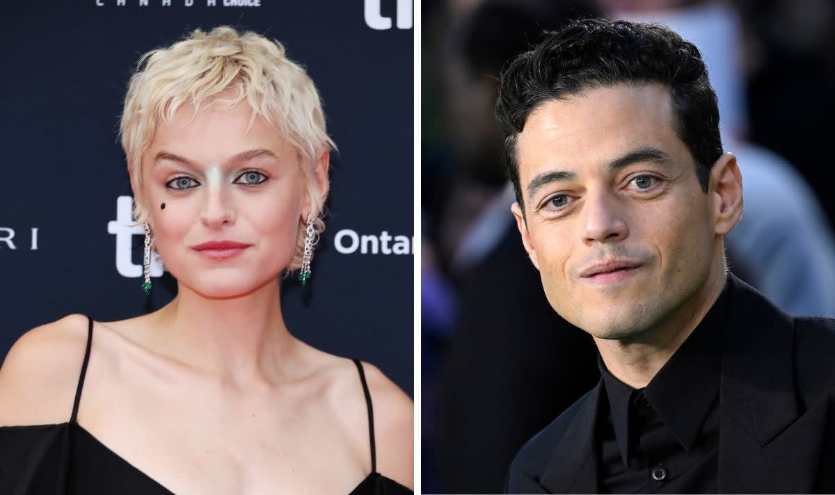 Emma Corrin and Rami Malek seen kissing in London  (Getty)