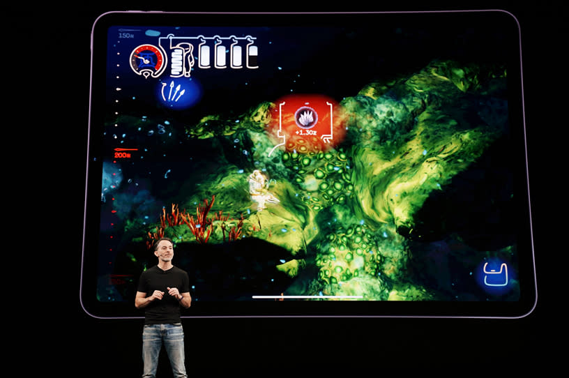 Capcom producer Peter Fabiano introduces the Apple Arcade exclusive, “Shinsekai: Into the Depths,” an undersea platformer.