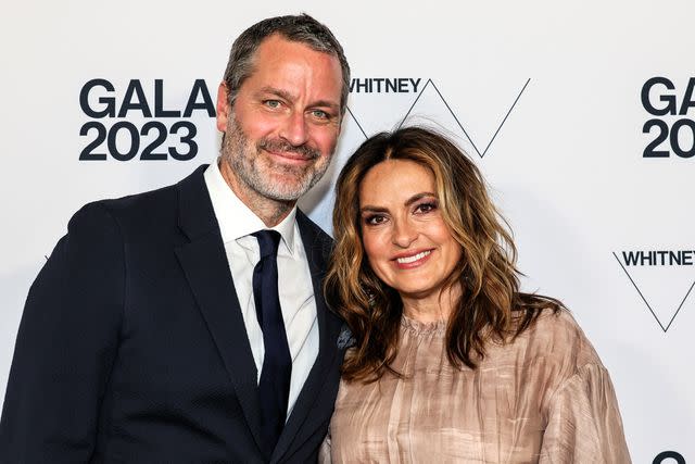 <p>Dia Dipasupil/Getty</p> Peter Hermann and Mariska Hargitay attend the 2023 Whitney Gala and Studio Party at The Whitney Museum of American Art