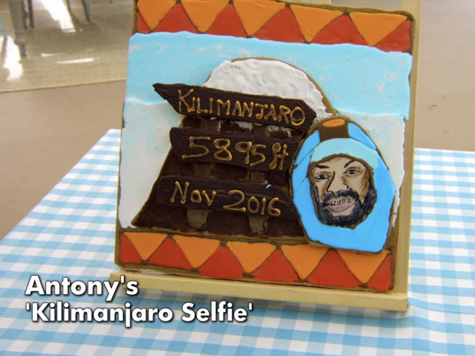 antony's show-stopper bake from week one season 9 of great british bake off