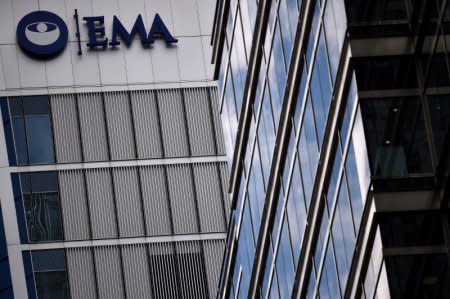 FILE PHOTO: The headquarters of the European Medicines Agency (EMA), is seen in London, Britain, April 25, 2017. REUTERS/Hannah McKay